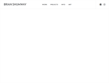 Tablet Screenshot of brianshumway.com